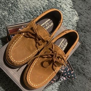 Brown Boy Boat Shoe $25 FIRM